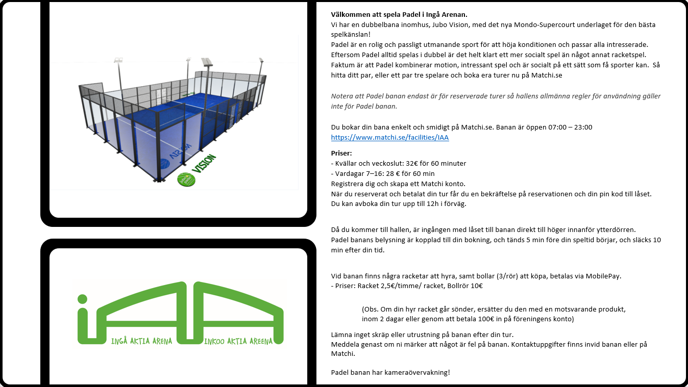 Padel beskrivning web se
